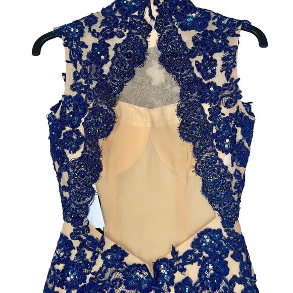 Sherri Hill Sheath Dress Lace Mini - Picture 7 of 10